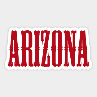 Arizona map arizona state usa arizona tourism tourism Sticker